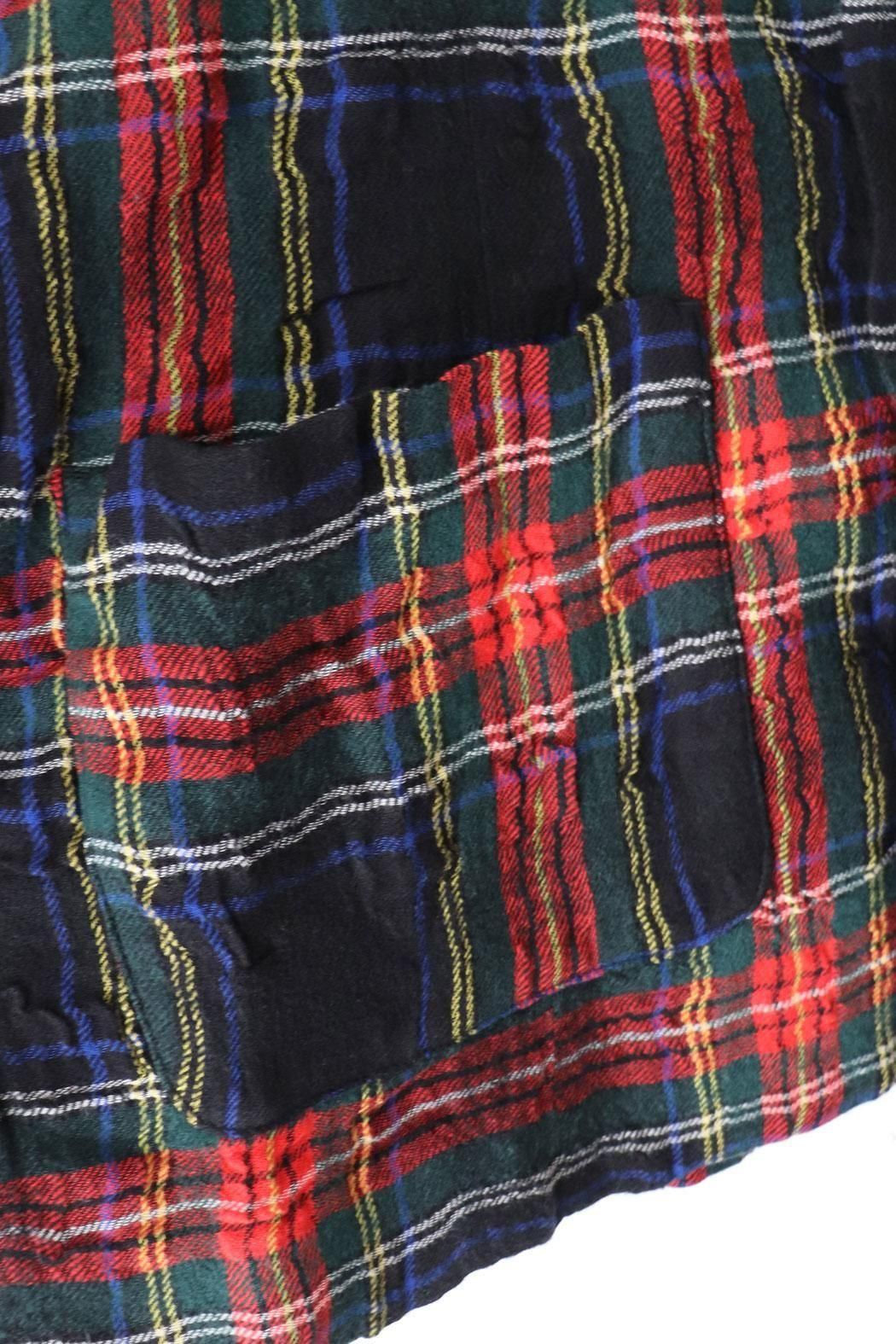 ichi antiques 青と黒のチェック柄ジャケット ichi antiques 青と黒のチェック柄ジャケット