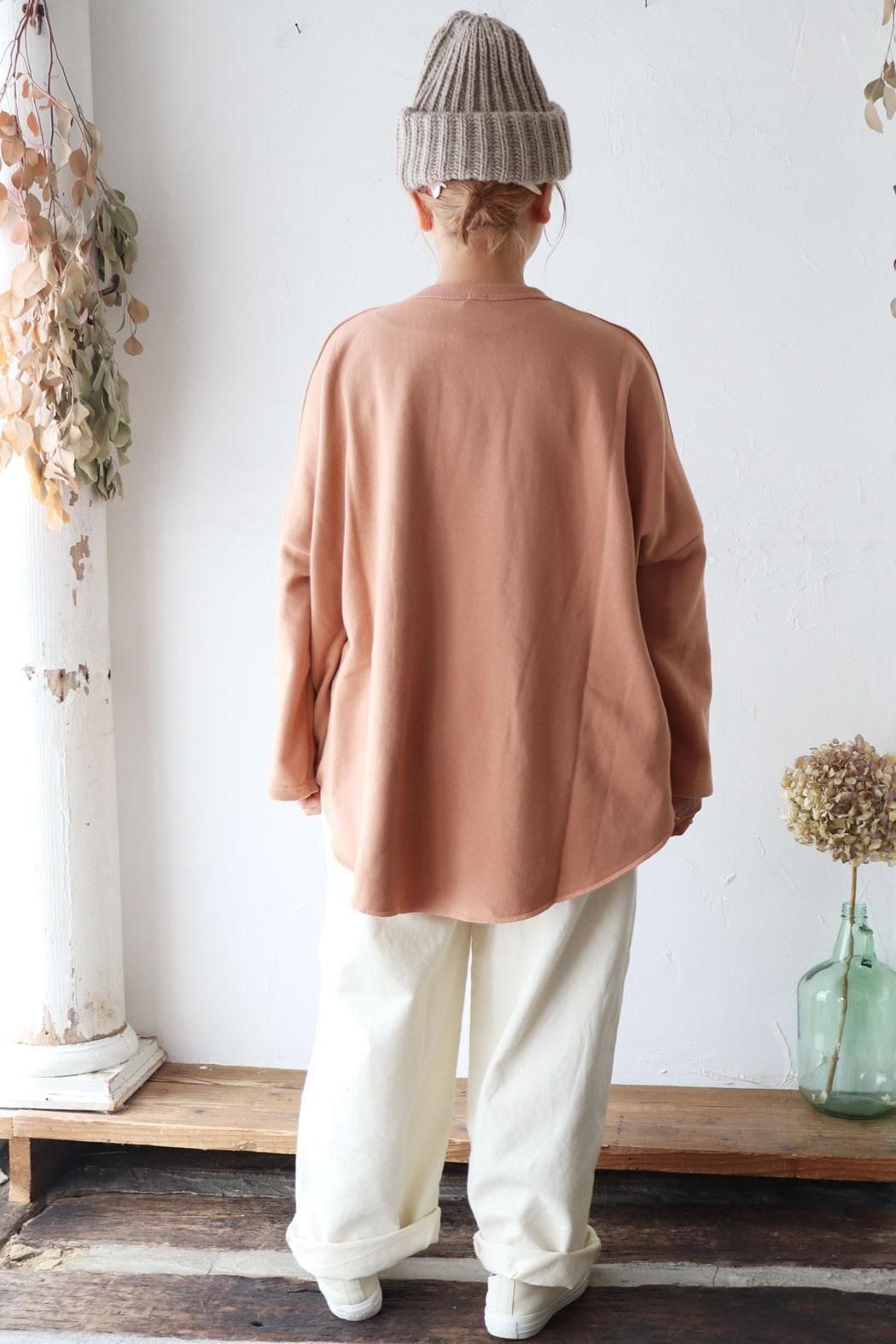 ichi】裏毛 PULLOVER｜たっぷり身幅のオーバーサイズプルオーバー