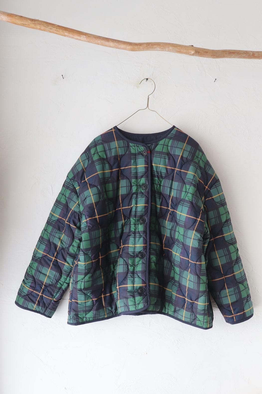 mao made(マオメイド)CHECKキルト リバーシブルジャケット | 温かな
