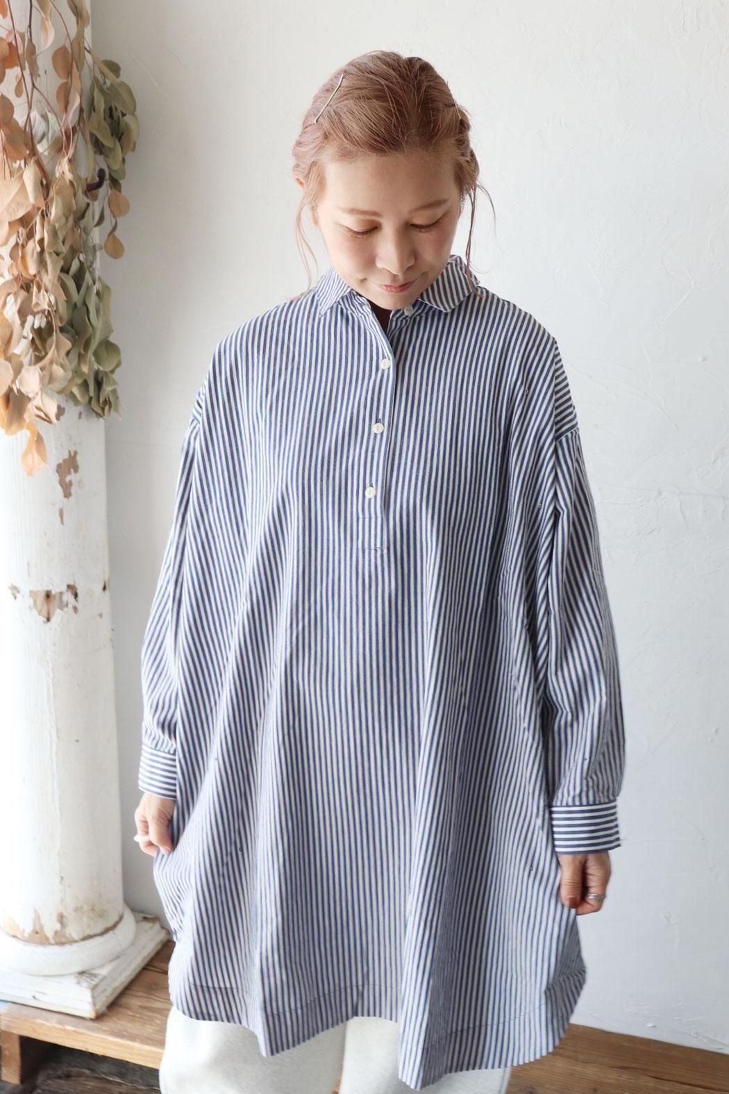 ババグーリ ヘンプコットン 平織ロングベスト ワンピース 現行 水色 ババグーリ ヘンプコットン 平織ロングベスト ワンピース 現行