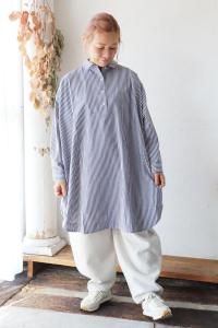 HEAVENLY(إ֥꡼) Cotton Washer Stripe Pullover Tunic<img class='new_mark_img2' src='https://img.shop-pro.jp/img/new/icons8.gif' style='border:none;display:inline;margin:0px;padding:0px;width:auto;' />