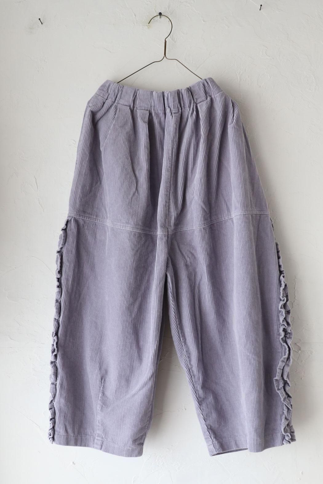 tumugu:｜ツムグ】オーガニックコットンコーデュロイ フリルパンツ