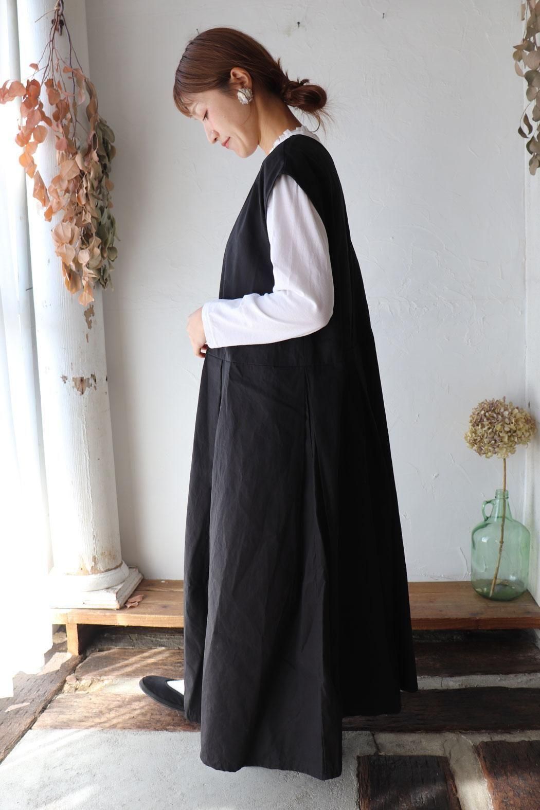 Gauze#(ガーゼ)ボックスタックノースリーブワンピース | 上品な2way