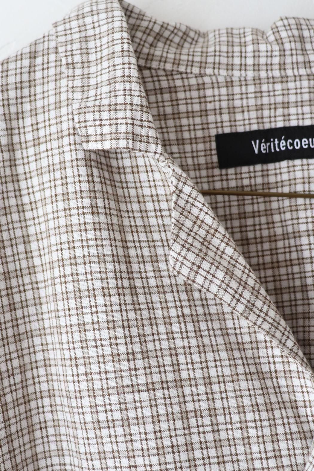 Veritecoeur】VC-2799 ダディチェックシャツ｜落ち感が可愛いチェック