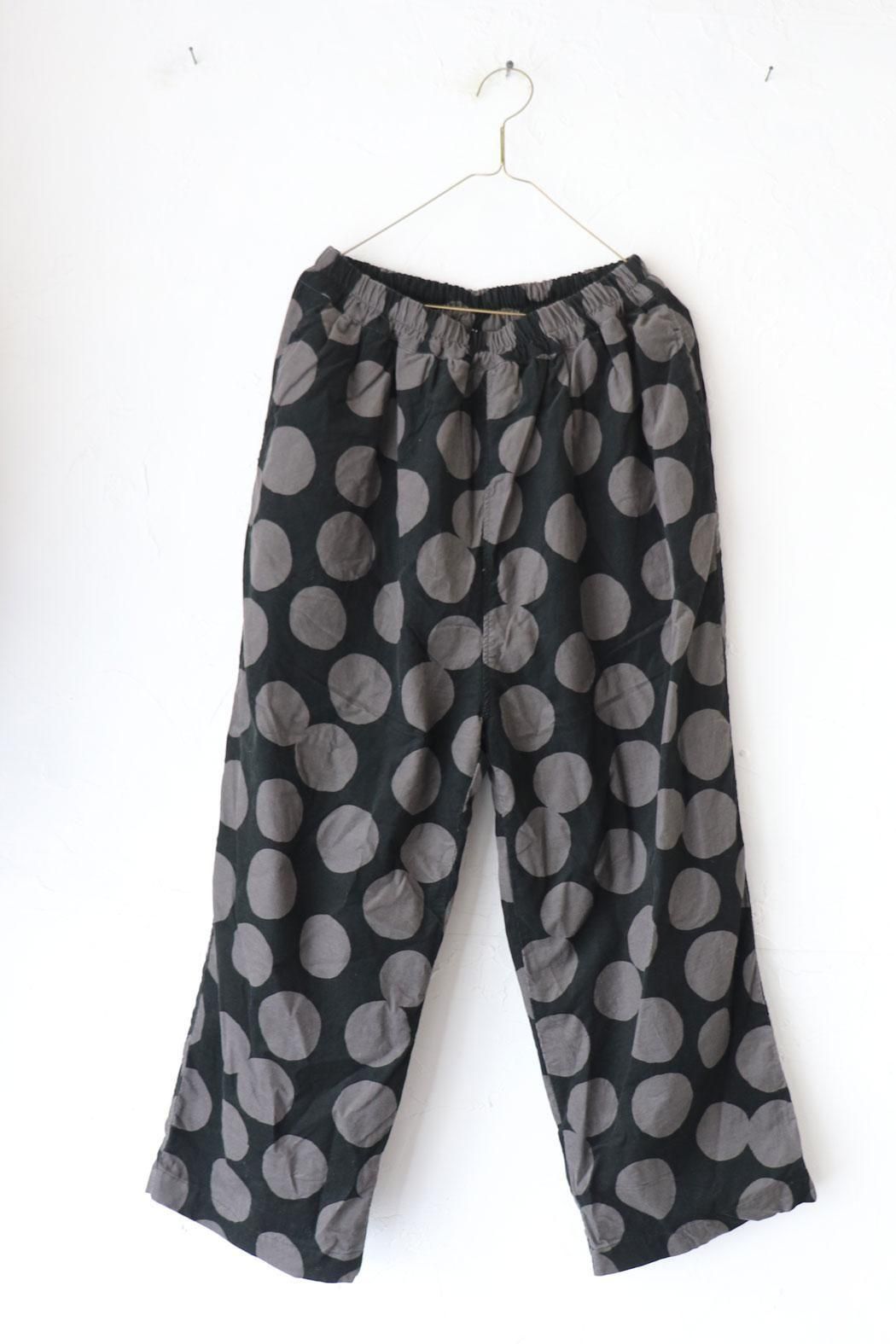 ichi】コール天ドットPANTS｜馴染みの良い細コールのドットパンツ