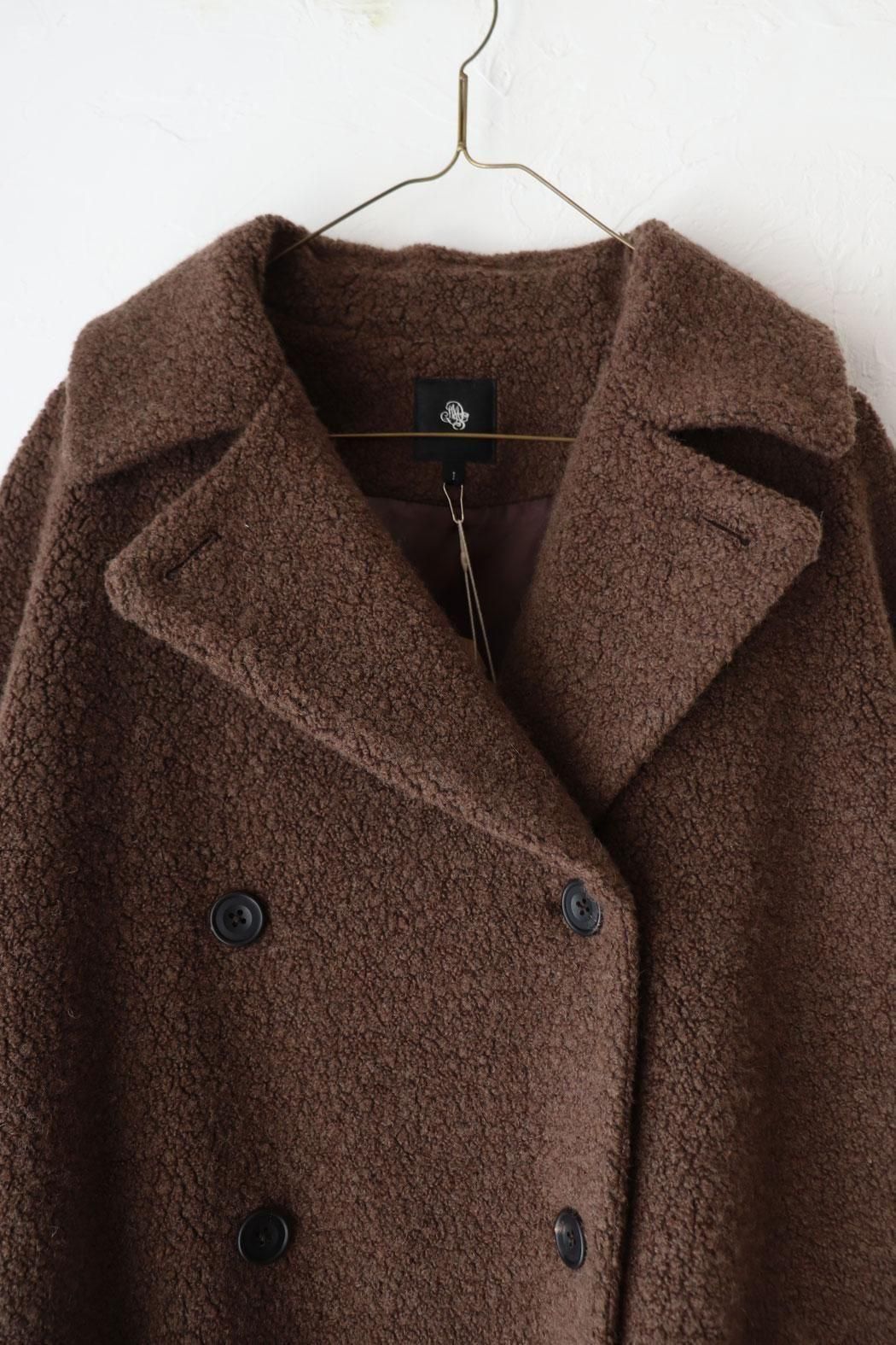 メゾンドソイルのピーコート maison de soil｜メゾンドソイル】RECYCLE BOA WOOL DOUBLE COAT｜上質