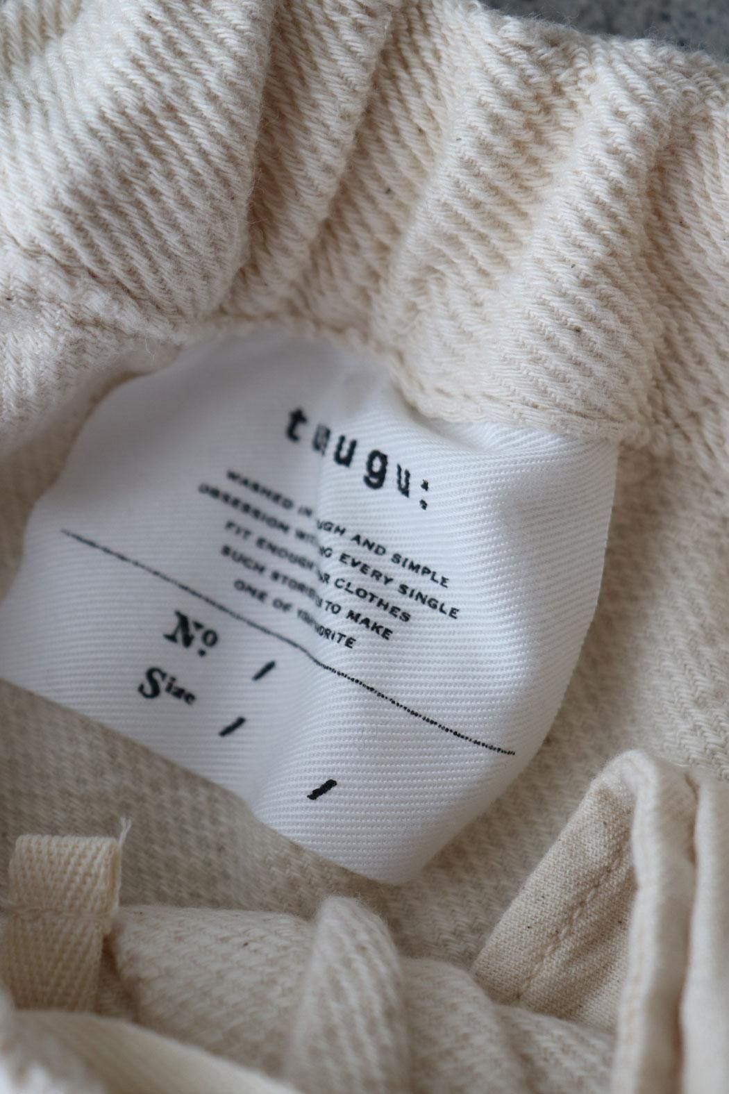 tumugu:｜ツムグ】スラブヤーンデニム タックパンツ｜ヴィンテージ感