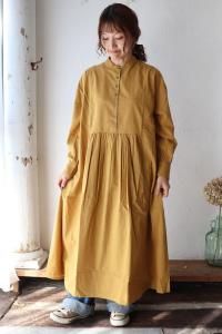 SALE10HEAVENLY(إ֥꡼) Brushed Cotton Bandcollar Pullover Onepiece<img class='new_mark_img2' src='https://img.shop-pro.jp/img/new/icons20.gif' style='border:none;display:inline;margin:0px;padding:0px;width:auto;' />