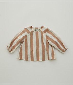 <img class='new_mark_img1' src='https://img.shop-pro.jp/img/new/icons11.gif' style='border:none;display:inline;margin:0px;padding:0px;width:auto;' />elf：wide stripe blouse　（ベージュ）