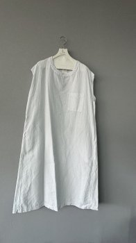 <img class='new_mark_img1' src='https://img.shop-pro.jp/img/new/icons51.gif' style='border:none;display:inline;margin:0px;padding:0px;width:auto;' />toujours fine count linen.cotton cloth   pocket big tank dress  smoke white  1