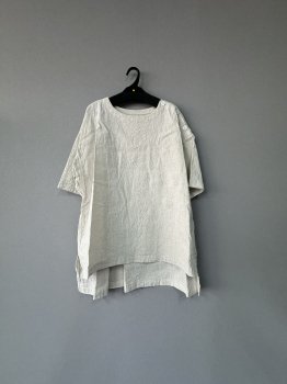 <img class='new_mark_img1' src='https://img.shop-pro.jp/img/new/icons13.gif' style='border:none;display:inline;margin:0px;padding:0px;width:auto;' />toujours washed recycle linen.cotton cloth  shoulder button sack shirt  natural  1