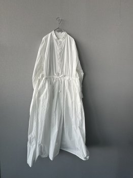 <img class='new_mark_img1' src='https://img.shop-pro.jp/img/new/icons51.gif' style='border:none;display:inline;margin:0px;padding:0px;width:auto;' />toujours  washed cotton  poplin  cloth  bishop  sleeve  string dress  white  1