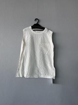 <img class='new_mark_img1' src='https://img.shop-pro.jp/img/new/icons14.gif' style='border:none;display:inline;margin:0px;padding:0px;width:auto;' />toujours pure silk tafta cloth  pocket big tank shirt ivory2