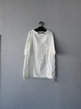 <img class='new_mark_img1' src='https://img.shop-pro.jp/img/new/icons51.gif' style='border:none;display:inline;margin:0px;padding:0px;width:auto;' />toujours pure silk tafta cloth  pocket T shirt   ivory1
