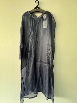 <img class='new_mark_img1' src='https://img.shop-pro.jp/img/new/icons51.gif' style='border:none;display:inline;margin:0px;padding:0px;width:auto;' />toujours pure silk organza cloth   over dress   navy1