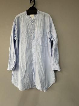 <img class='new_mark_img1' src='https://img.shop-pro.jp/img/new/icons51.gif' style='border:none;display:inline;margin:0px;padding:0px;width:auto;' />fine yarn cotton cloth  classic band callar shirt saxe blue1