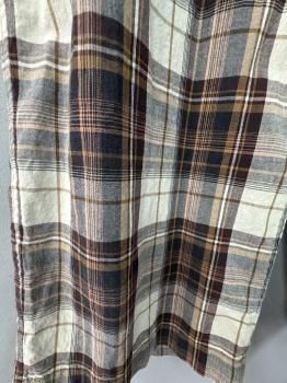 <img class='new_mark_img1' src='https://img.shop-pro.jp/img/new/icons14.gif' style='border:none;display:inline;margin:0px;padding:0px;width:auto;' />fade finished recycle madras paid cloth  scarf  70✖️70   brown