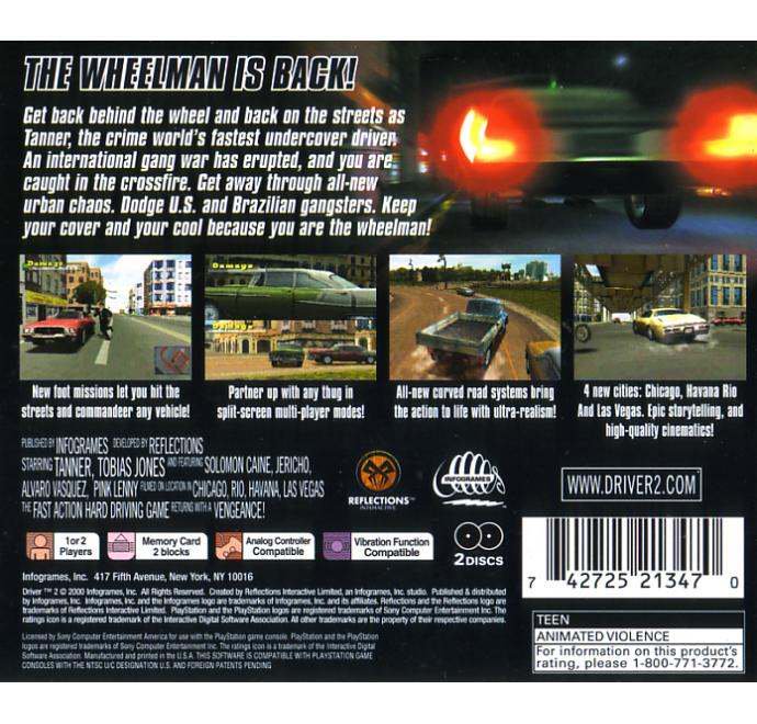 DRIVER2  北米版　PlayStation