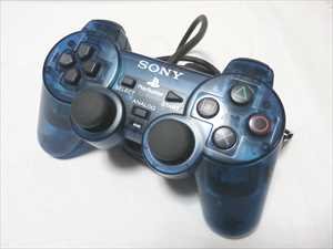 国内版PS2]アナログコントローラ DUALSHOCK 2 オーシャンブルー[箱、取