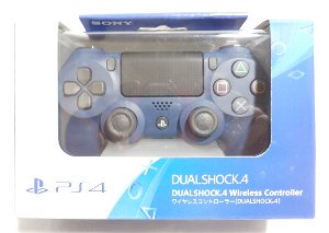 国内版PS4]ワイヤレスコントローラー DUALSHOCK4 ミッドナイトブルー(中古) - huck-fin