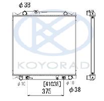 ランドクルーザープラド KZJ90W KZJ95W A/T ラジエーター【日本