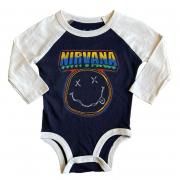 <img class='new_mark_img1' src='https://img.shop-pro.jp/img/new/icons11.gif' style='border:none;display:inline;margin:0px;padding:0px;width:auto;' />Nirvana Smiley Raglan /˥ʡޥ꡼饰Ĺµѡ