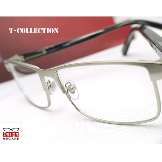 【メガネ通販】 T-collection Eyewear Silver フルリム 快適バネ内蔵 眼鏡一式 《今だけ送料無料》 - 【激安メガネ 通販】  MEGANE WORLD (メガネワールド) 《デザイン眼鏡の激安、格安めがね店》