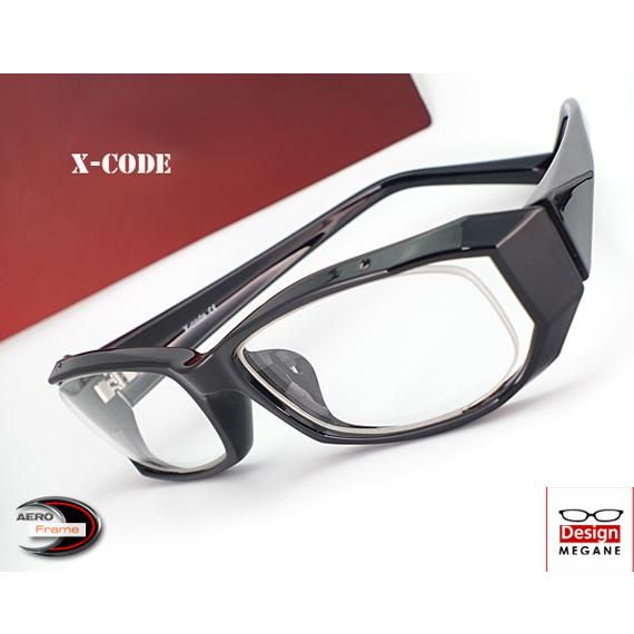 メガネ通販】X-Code Eyewear エアロフレーム Black 超弾力性新素材