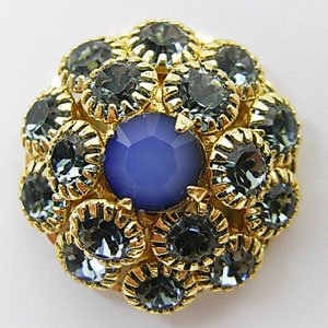 18mm・インディアンサファイアxウォーターオパールスカイブルー - アクセサリーパーツの「VELVET BLUE」