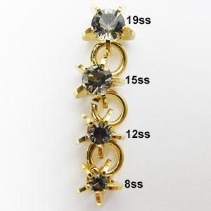 ヴィンテージスワロフスキー - アクセサリーパーツの「VELVET BLUE」