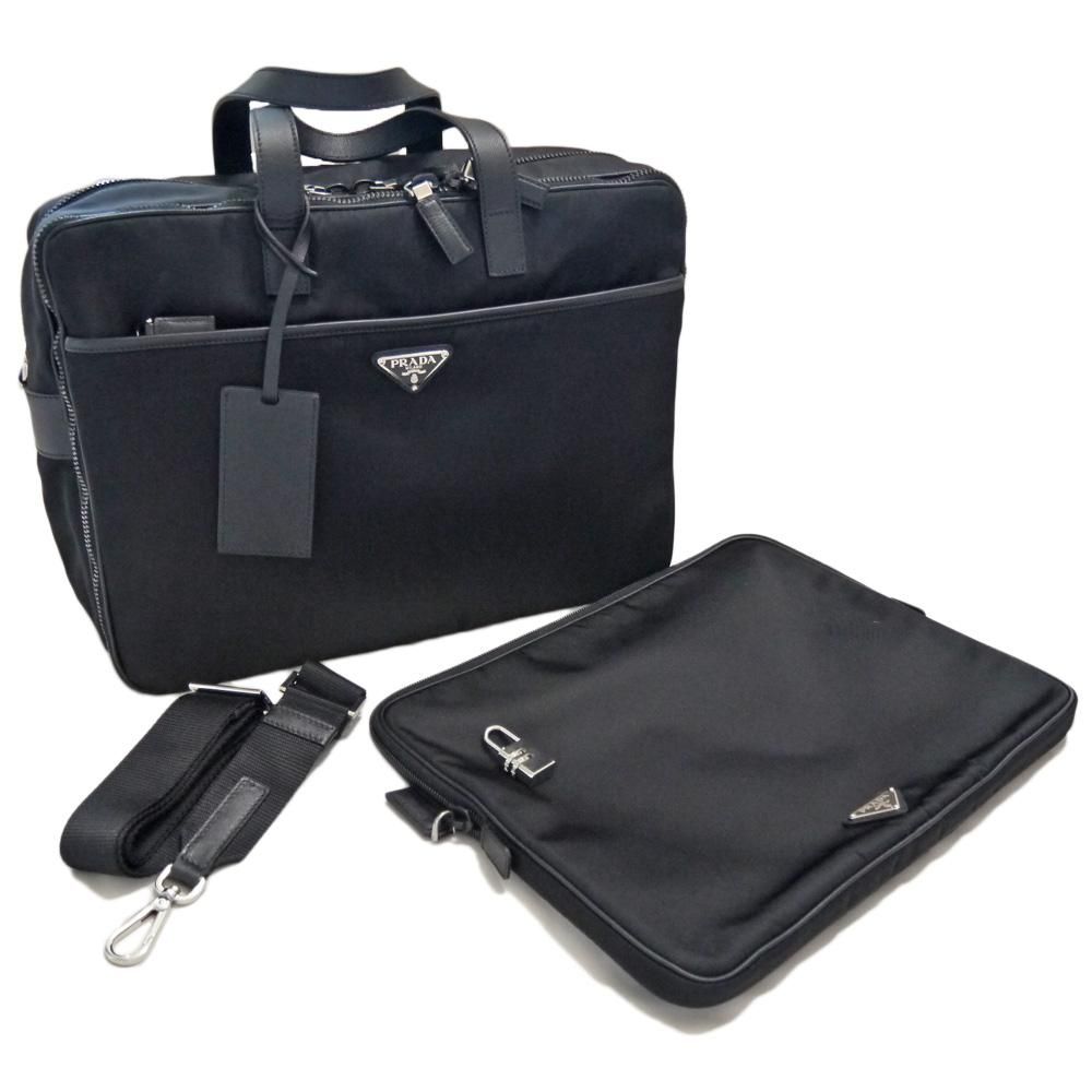 PRADA プラダ ブリーフケース バッグ 2way ブラック V407S 楽天市場】PRADA(プラダ) キャリーオン ブリーフケース ビジネス