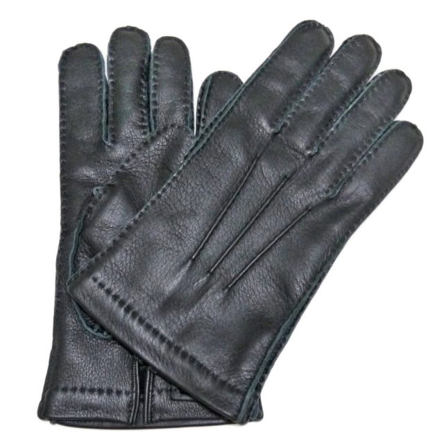 プラダ メンズ 鹿革手袋(レザーブローブ) 黒 ＃8.5#9 PRADA