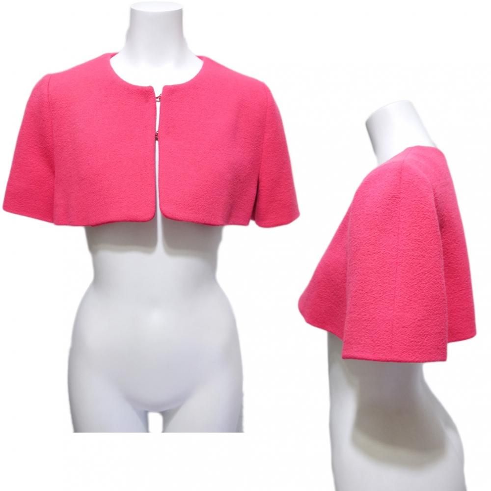 【美品】BOUTIQUE MOSCHINO ブラックピンクドットボレロ 美品】BOUTIQUE MOSCHINO ブラックピンクドットボレロ