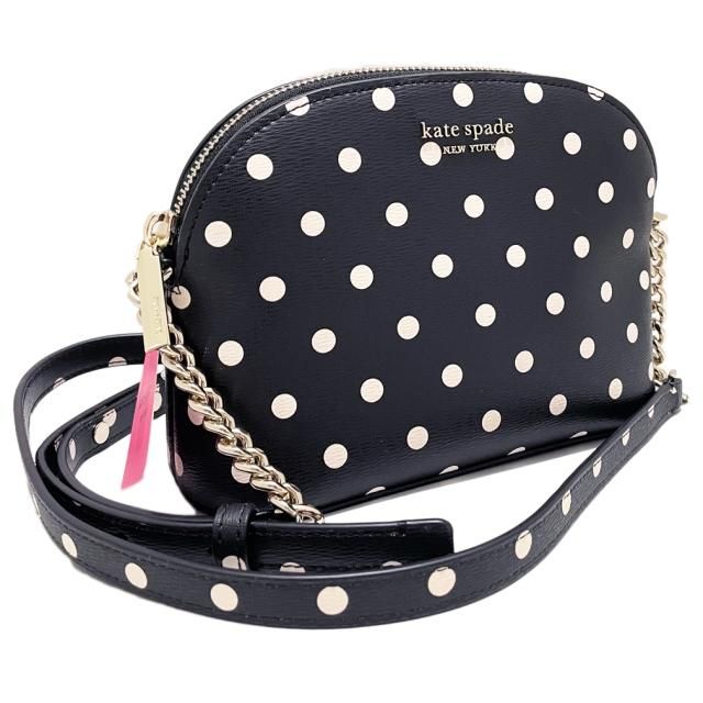 ケイトスペード　ドット柄　ポシェットショルダーバッグ　黒（spencer cabana dot small dome crossbody）kate  spade - インポートセレクトショップ『It Girl's ...