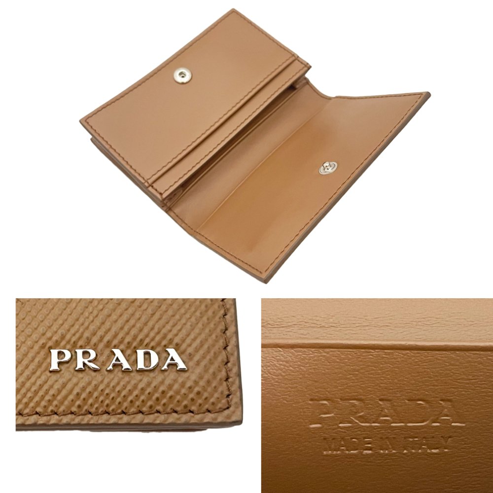 プラダ　メンズ カードケース キャメル 2MC122 PRADA - インポートセレクトショップ『It Girl's collection』　 プラダ・ミュウミュウなどハイブランド品やインポートファッションアイテムの格安通販サイト