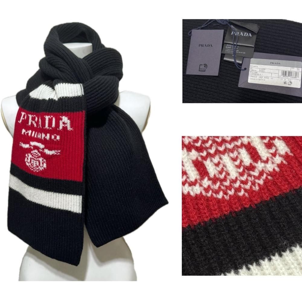 最終お値下げ　21　PRADA　リブ編み　マフラー 179572095_o1.jpg?