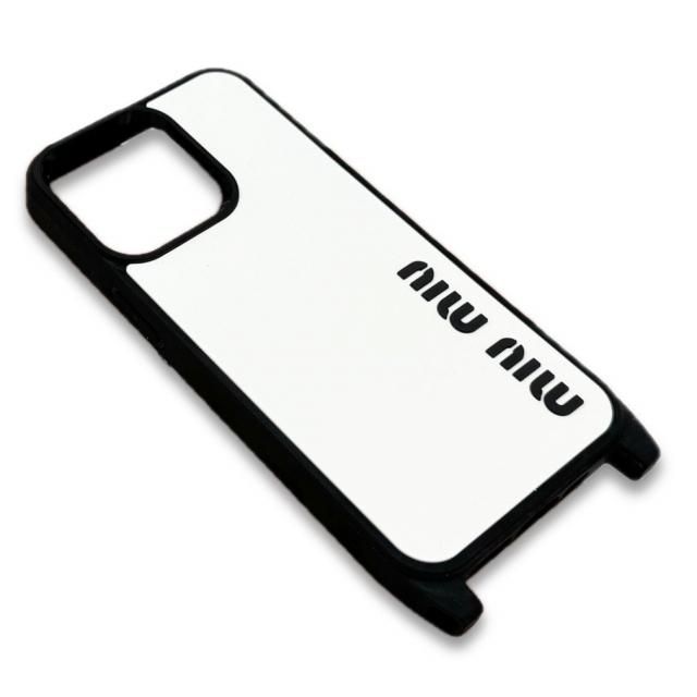MIU MIU ミュウミュウ✧✧✧iPhone ケース ホワイト - メルカリ