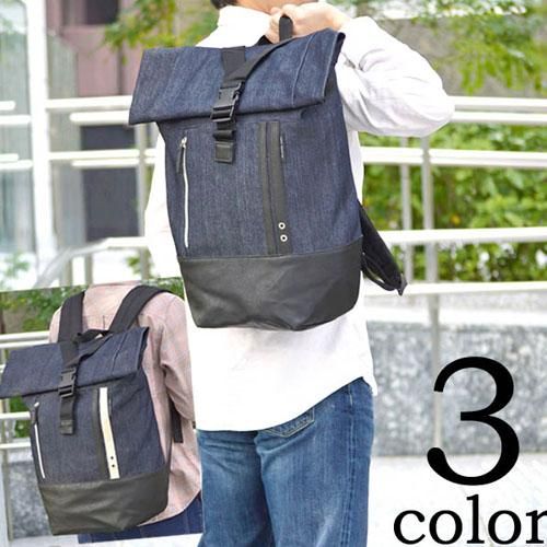 Fabric Connection デニム地ロールトップリュック Fuj 300 メンズセレクトショップ ディアブロス