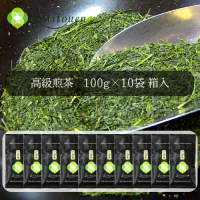 斉藤園オリジナル 高級煎茶 100ｇパック 10袋箱入【Q-3】
