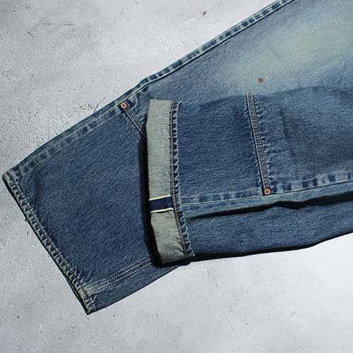 SUGARHILL】FADED DOUBLE KNEE DENIM PANTS | - RARE OF THE LOOP