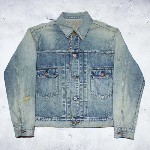 <img class='new_mark_img1' src='https://img.shop-pro.jp/img/new/icons64.gif' style='border:none;display:inline;margin:0px;padding:0px;width:auto;' />SUGARHILLFADED 2ND DENIM JACKET PRODUCTED BY UNUSED
