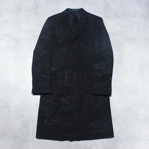 Yohji Yamamoto POUR HOMME DRAGON DISCHARGE PRINT DOCTOR JACKET