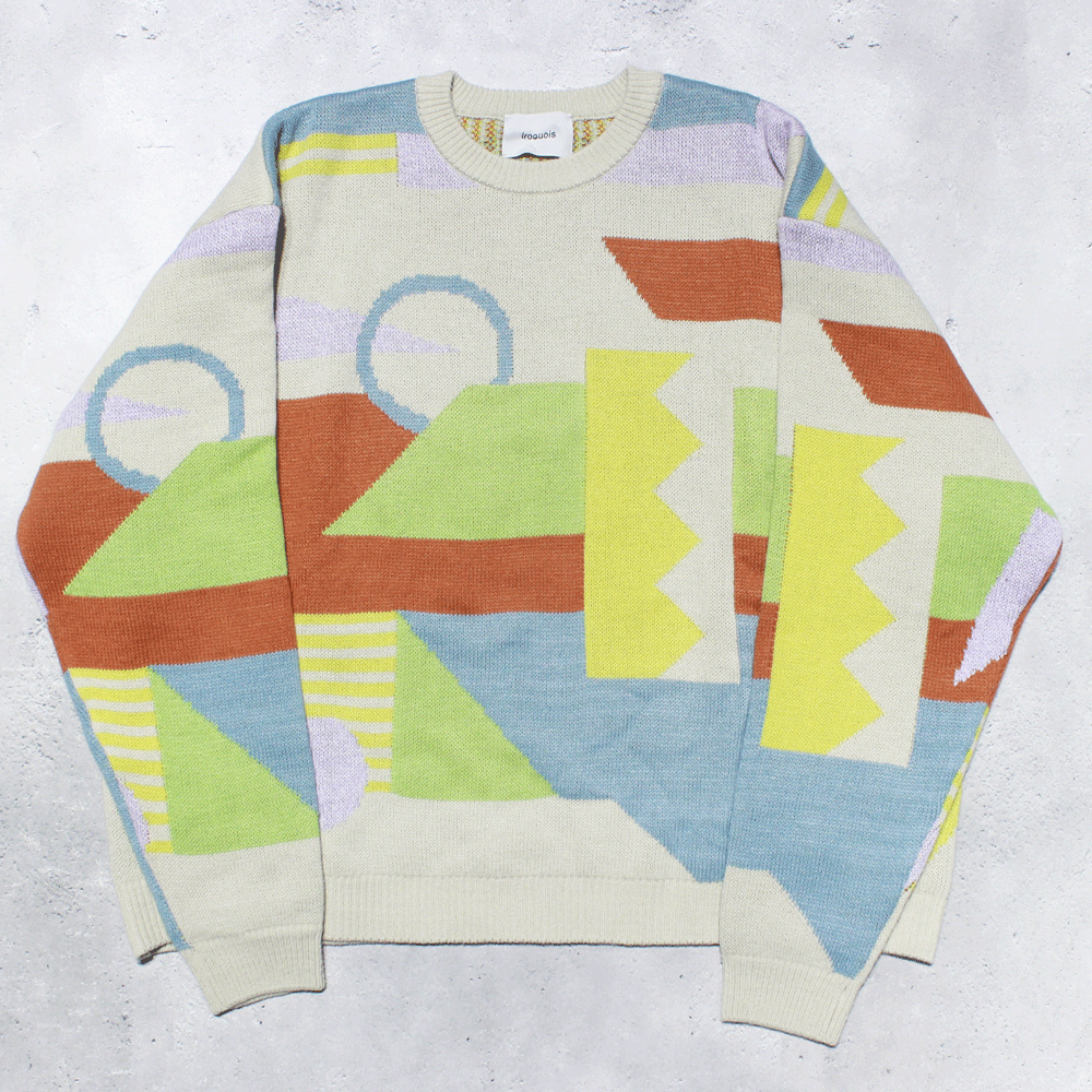 IroquoisABSTRACT JQ KNIT(GRY)
