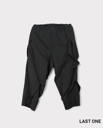 Yohji Yamamoto POUR HOMMEWOOL GABARDINE RANDOM TACK PANTS
