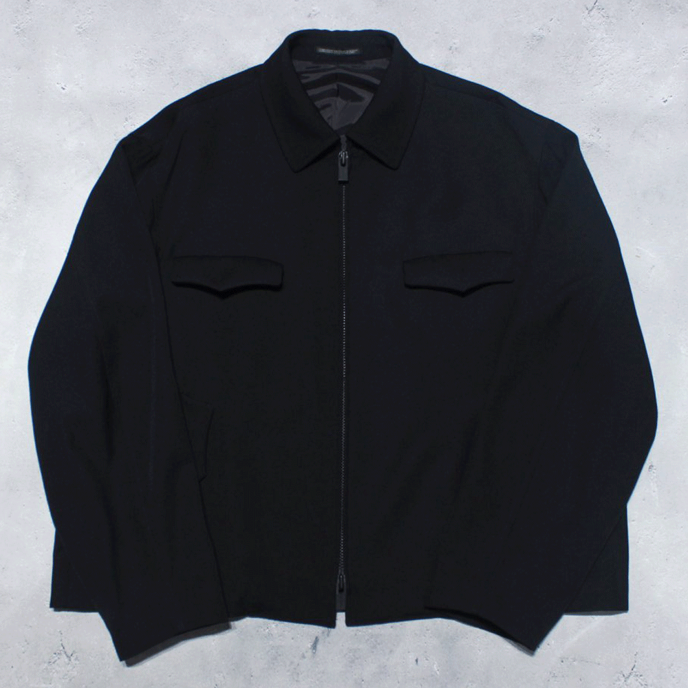 Y's for men】WOOL GABARDINE BLOUSON WITH FLAP POCKETS (Black) | - RARE OF  THE LOOP
