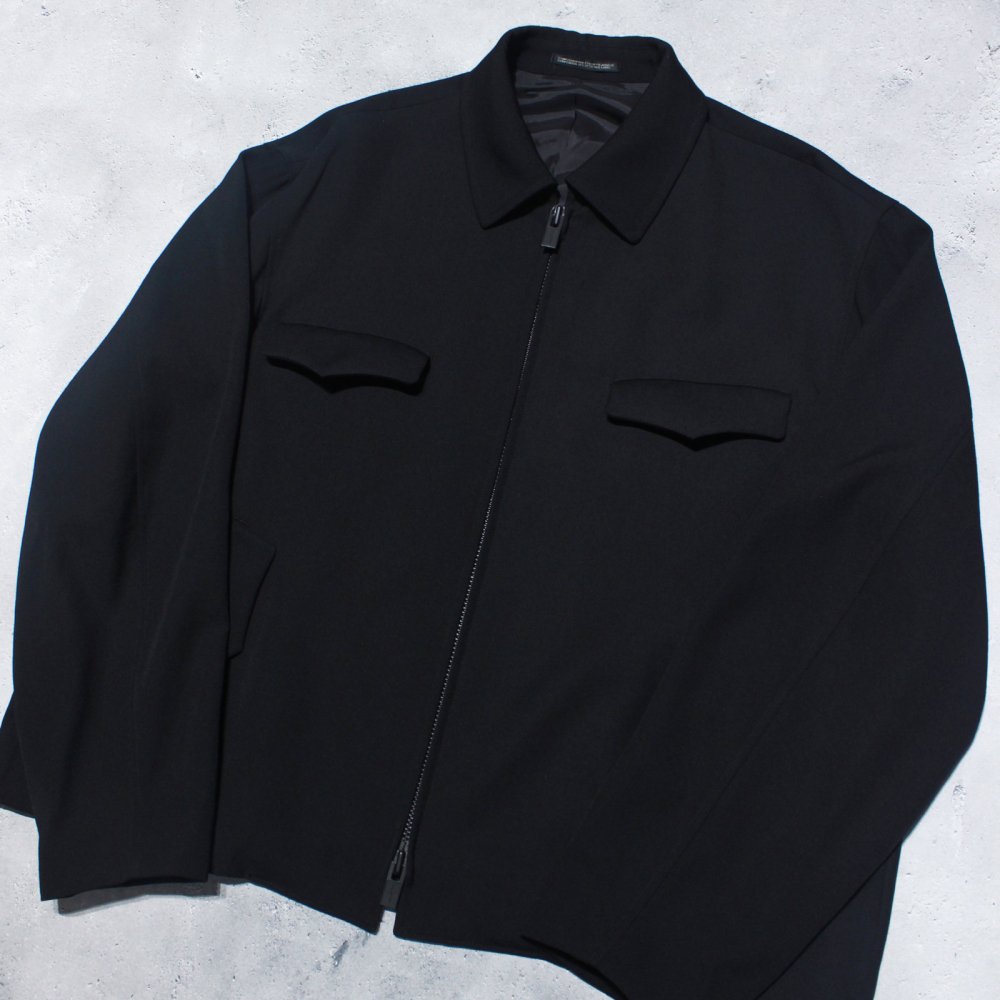 Y's for men】WOOL GABARDINE BLOUSON WITH FLAP POCKETS (Black