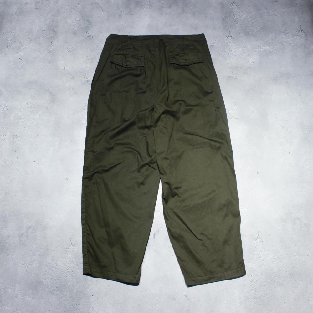 Y's for men】GARMENT DYED PANTS WITH SIDE STRIP DETAILS