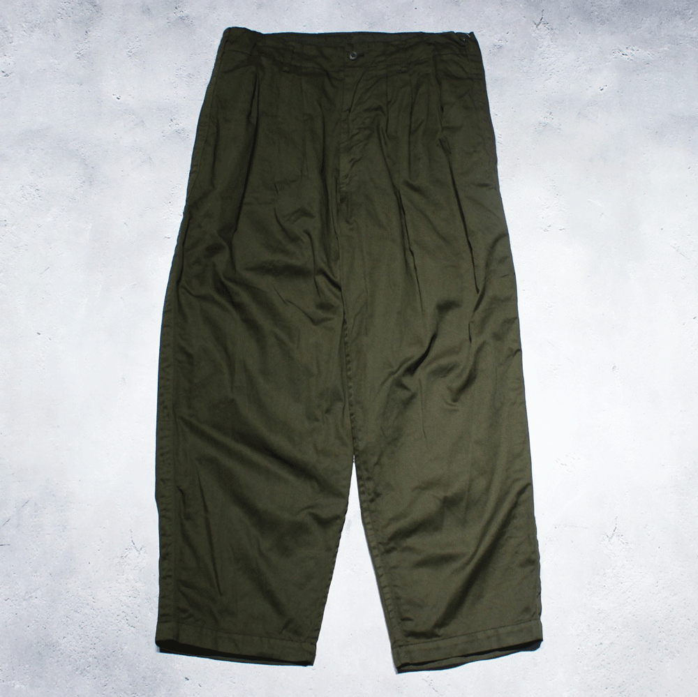 Y's for menGARMENT DYED PANTS WITH SIDE STRIP DETAILS(Khaki)
