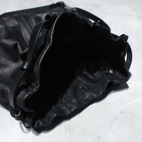 Yohji Yamamoto POUR HOMME】SUPPLE LEATHER BACK PACK | - RARE