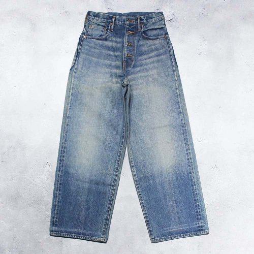 SUGARHILL】FADED DOUBLE KNEE DENIM PANTS | - RARE OF THE LOOP